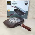 تابه دو طرفه رژیمی گرانیتی زیو سایز 40cm مدل | ZIO TURKEY ZFP_8176/ T36 - تصویر 2